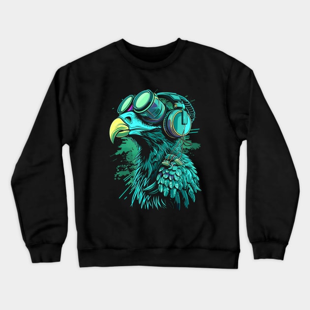 Virtual Vulture Virtuoso Crewneck Sweatshirt by AriWiguna